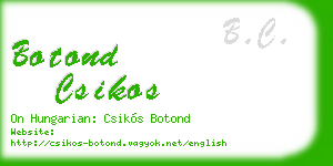 botond csikos business card